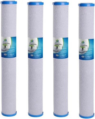 CFS Cartuchos de filtro de agua de bloque de carbono CTO de 20 x 2.5 pulgadas compatibles con modelos 155597-43 C1-20 - Filtro de repuesto de 5
