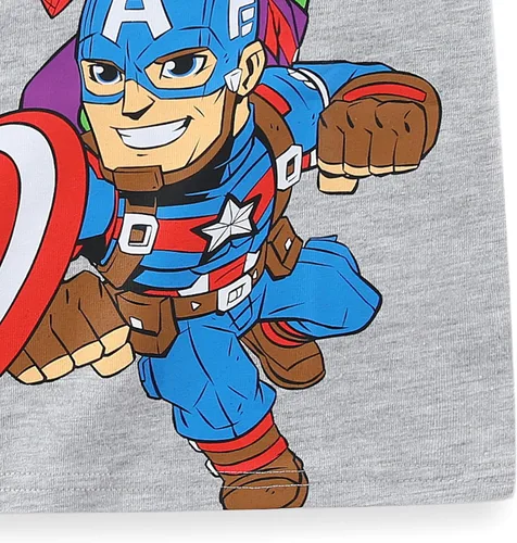 Miniatura 5 de Marvel Conjunto de camiseta y pantalón corto de manga corta para niños pequeños de los Vengadores