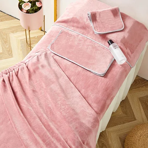 Miniatura 7 de Beavorty Juego de toallas blancas para baño, 1 juego de toalla facial de spa, toalla de ducha, toalla de belleza para la cabeza, absorbente
