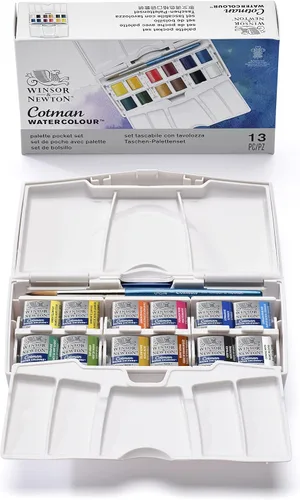 Miniatura 18 de Winsor & Newton 390639 - Cotman Field - Juego de 12 medias pastillas de acuarela
