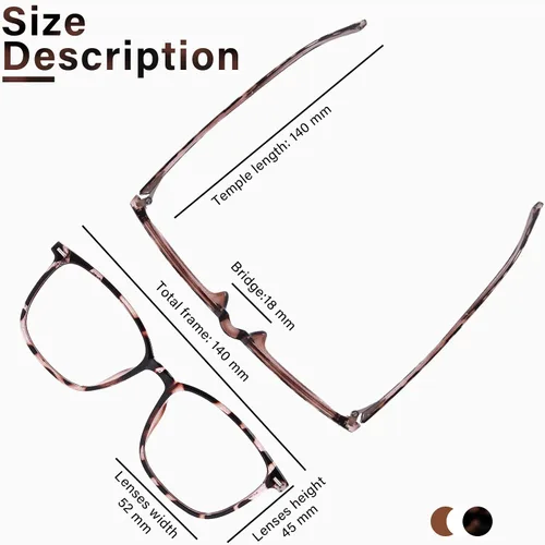 Miniatura 4 de FONHCOO Gafas de bloqueo de luz azul para mujeres y hombres, TR90, marco de moda, gafas de luz azul para computadora Marfil