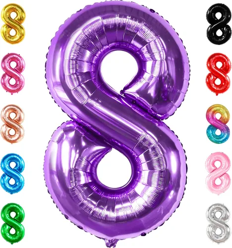 Miniatura 48 de Globo gigante plateado del número 0 de 40 pulgadas – Globo Mylar del número 0 Globo plateado 0 para decoraciones de fiesta Globo plateado