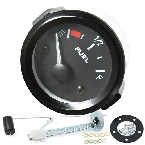 Miniatura 5 de Medidor de nivel de combustible de 2 pulgadas 52 mm, unidad de envío del tanque de combustible de 12 V, sensor de combustible de 240-33 ohm, puntero