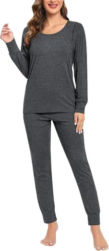 Miniatura 5 de SWOMOG Conjunto de bata de maternidad para mujer, pijama de lactancia para lactancia materna
