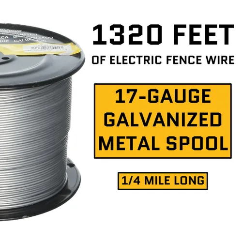 Miniatura 2 de ACORN INTERNATIONAL EFW1714 - Alambre para valla, galvanizado 17, 1/4 de milla