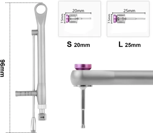 Miniatura 6 de Kit de prótesis de implante universal, 16 piezas, llave de conductor, taladro de trinquete hexagonal
