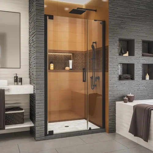 Miniatura 22 de DreamLine Elegance-LS SHDR-4328300-04 - Puerta de ducha pivotante sin marco de 56 3/4 - 58 3/4 pulgadas de ancho x 72 pulgadas de alto en níquel