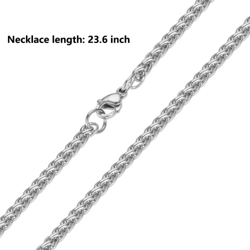 Miniatura 5 de AntaQuyaN Kpop Stray Kids Merch - Collar con colgante para niños joyería de acero inoxidable para regalos color blanco Acero inoxidable Acero