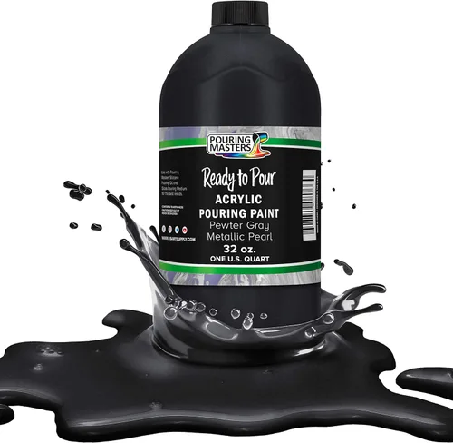 Miniatura 59 de Pouring Masters - Acrílico metálico dorado de 24 quilates - Listo para verter - Pintura para verter - A base de agua premezclada de 32 onzas