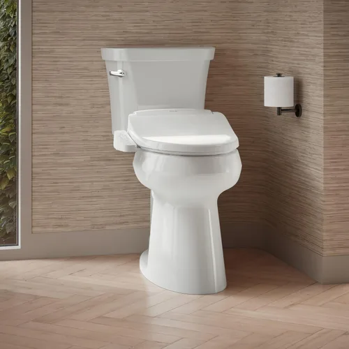 Miniatura 14 de Kohler PureWash E580 Asiento de Inodoro Bidé Alargado, Blanco, Tapa de Cierre Silencioso Previene Golpes, Boquilla Autolimpiante, Presión de Agua