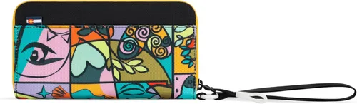 Miniatura 69 de Sherpani Tulum, cartera grande de nailon con cremallera alrededor, cartera con tarjetero organizador para mujer