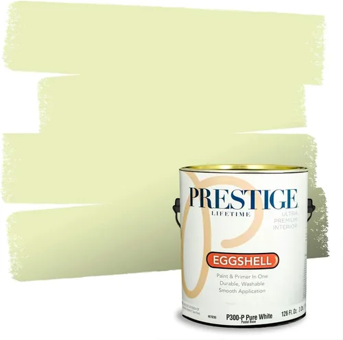 Miniatura 44 de PRESTIGE Pinturas Pintura interior e imprimación en uno, 1 galón, cáscara de huevo, aventura