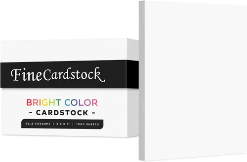 Miniatura 34 de Papel de alta calidad para tarjetas de colores, caja de 1000 hojas, cartulina de peso medio de 65 libras, perfecta para suministros escolares, artes
