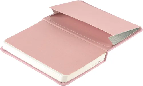 Miniatura 4 de Cuaderno de bolsillo de cuero, diario de escritura, cuero de grano completo, papel a rayas estrechas, cuadernos para el trabajo y la escuela, rosa