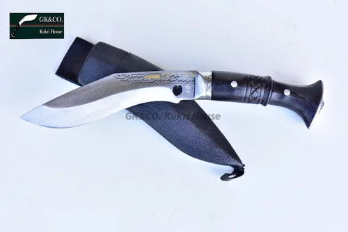 Miniatura 2 de GK&CO. Kukri House Kukri genuino - Hoja Cheetlange Kukri de 5 pulgadas, Khukuri auténtico de espiga completa hecha a mano en Nepal