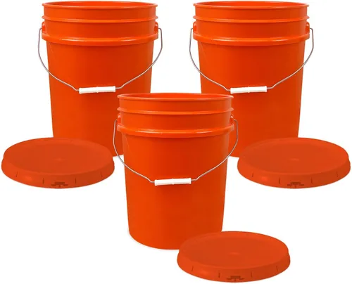 Miniatura 9 de ePackageSupply Balde de 5 galones con tapa hermética Fabricado en EE. UU. Grado alimenticio Plástico premium HDPE resistente Cubo multiuso