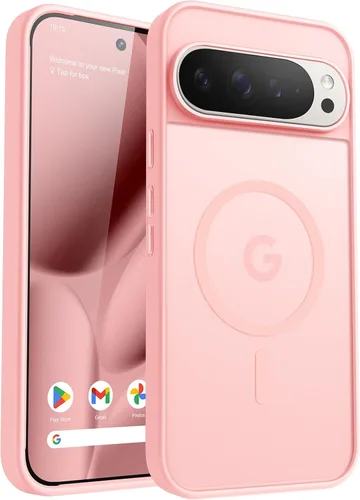 Miniatura 78 de Funda para teléfono Google Pixel 9 Pro XL, Compatible con Magnético, Protección contra Caídas de Grado Militar Translúcida Mate Resistente a Golpes