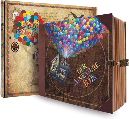 Miniatura 14 de Nuestro Libro de Aventuras de 12 x 12 pulgadas, Álbum de Recortes Grande Hecho a Mano, Libro de Recortes de Viaje, 60 páginas, álbum DIY