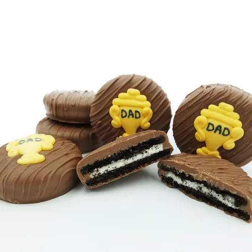 Miniatura 34 de Galletas de la marca Philadelphia Candies cubiertos por ambos lados de chocolate negro y con leche, y crema de cacahuete de la marca Nutter Butter