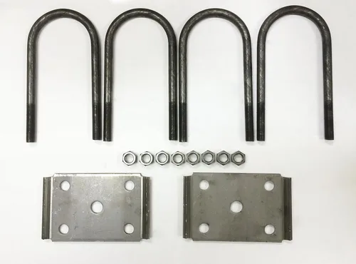Kit de pernos en U para remolque, para eje redondo de 3", 5200-7000 lb, 7" de largo, 1/2" de diám., 20080