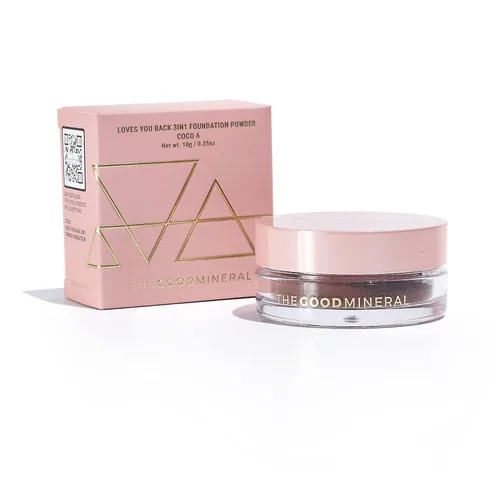 Miniatura 15 de The Good Mineral Loves-You-Back Base de maquillaje mineral en polvo 3 en 1 (BEIGE 3) Diseñada para pieles sensibles y propensas al acné Unifica