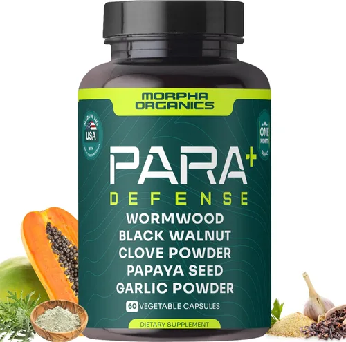 Para Defense Limpieza y Desintoxicación Digestiva | Ajenjo 250mg, Nogal Negro 250mg, Clavo 100mg, Semilla de Papaya, Ajo | Suplemento Natural para