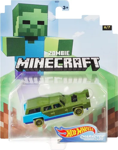 Miniatura 3 de Hot Wheels 2020 Minecraft Gaming - Vehículo zombi (6/7)