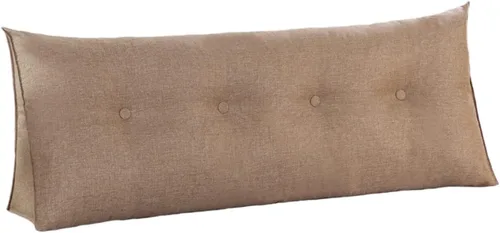 Miniatura 8 de Almohada de cuña para dormir, cojín grande con funda de almohada extraíble, cojín triangular para soporte de espalda para cama o sofá tamaño King