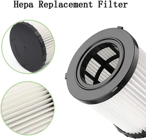 Miniatura 3 de 2 filtros de repuesto HEPA DCV5801H para aspiradora DeWalt DCV580H y DCV581H en húmedo/seco, lavable y reutilizable