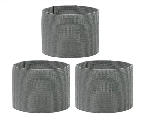 Miniatura 10 de ONLYKXY 3 brazaletes de capitán de 2.75 x 12.79 pulgadas, ajustable, para fútbol, baloncesto, voleibol, escuela, competencia, entrenador, jugadores