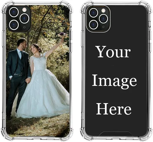 LYLBFOF Funda de teléfono personalizada con imagen personalizada para iPhone 17, 16, 15, 14, 13, 12, 11 Air Pro Max Mini Plus, resistente a los