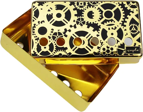 Miniatura 7 de Guyker Humbucker - Cubierta de pastilla (1.969 in/2.047 in de distancia entre varas) – Puente de cuproníquel y pastillas para el cuello, piezas