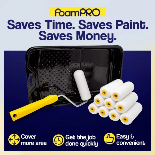 Miniatura 6 de Foampro Rodillo de acabado fino 164 (espuma de alta densidad), 4 pulgadas, paquete de 1