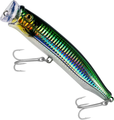 THKFISH Señuelos para pesca de agua salada de atún para pesca de surf, lubina con ojos 3D para atún GT peces grandes, 5.9 pulgadas, 1 unidad/3