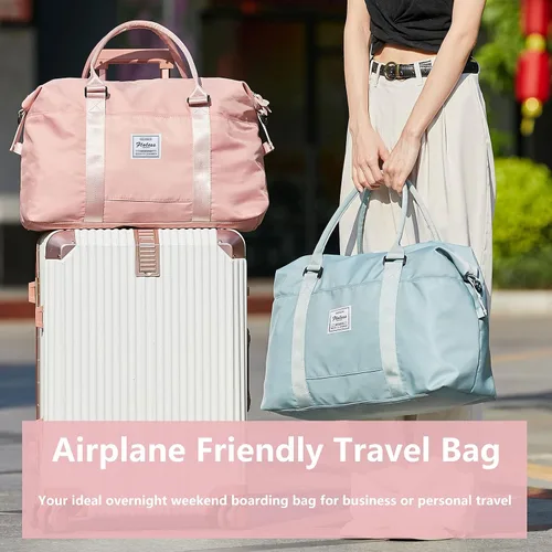 Miniatura 2 de Bolsos de viaje para mujer, para llevar en el fin de semana, bolsa de gimnasio deportiva, bolsa de entrenamiento, para pasar la noche y colgar al