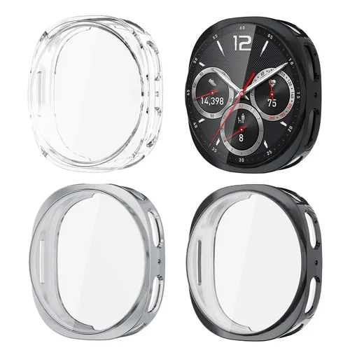 Miniatura 18 de (Paquete de 4) Funda Protectora de Pantalla Compatible para Samsung Galaxy Watch 6 de 40 mm (Versión 2023) Funda de Silicona Protectora Completa