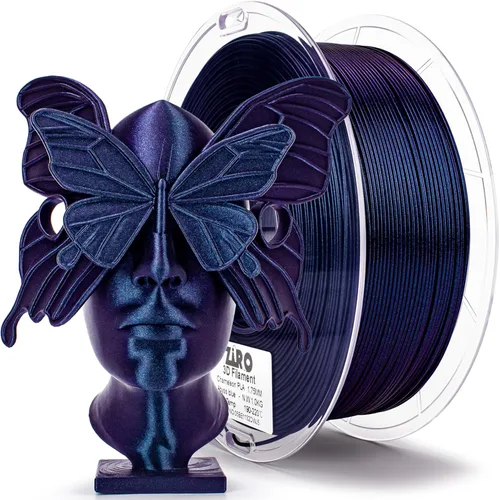 ZIRO - Filamento para impresora 3D, 1.75mm de polilactida brillante con destellos, Serie Camaleón, efecto brillante con destellos, carrete de 1kg,