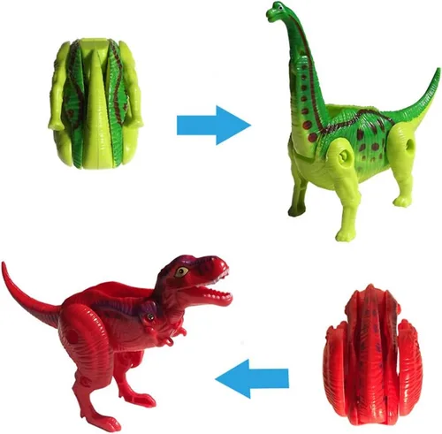 Miniatura 5 de Paquete de 4 Diferentes Huevos de Dinosaurio para Incubar, Juguetes para Niños de 3+ Años, Huevo Mágico que Eclosiona Juguetes de Dinosaurios