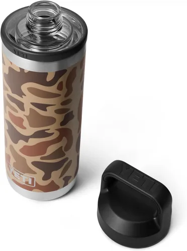 Miniatura 32 de YETI Rambler Botella de 18 oz, aislada al vacío, de acero inoxidable con tapa Chug, negro