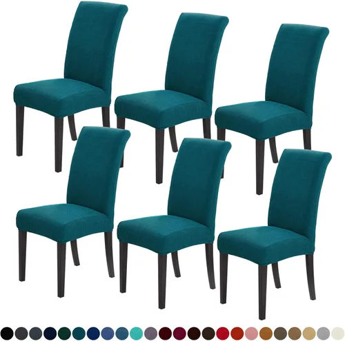 Miniatura 62 de Joccun Fundas para Sillas de Comedor Juego de 2, Fundas Elásticas para Sillas de Comedor Fundas para Sillas de Comedor Protector de Asiento, Funda