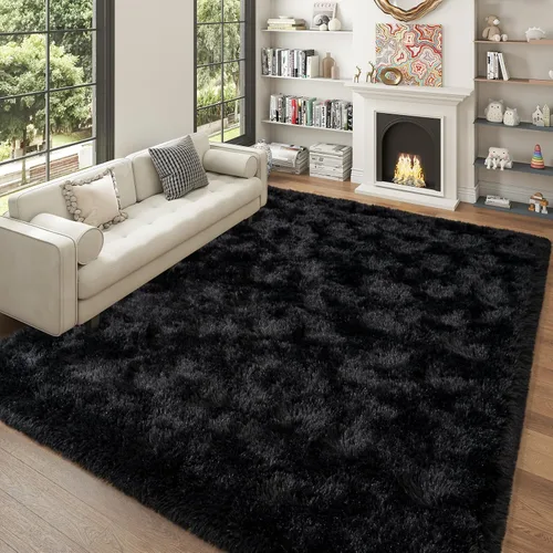 Miniatura 89 de Dssimo - Alfombra superesponjosa para la habitación, alfombra de área moderna, pequeña, suave y acogedora de felpa para niños, niñas y adolescentes