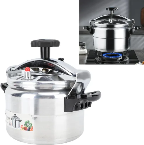 Miniatura 6 de Olla a presión gruesa de aluminio de gran capacidad, antiadherente, a prueba de explosiones, revestimiento antiadherente, para guisar, cocinar al