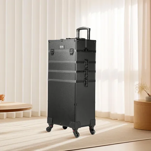 Miniatura 8 de VEVOR Makeup Train Case Professional Makeup Storage Organizer Box Make Up Carrier for Women and Girls