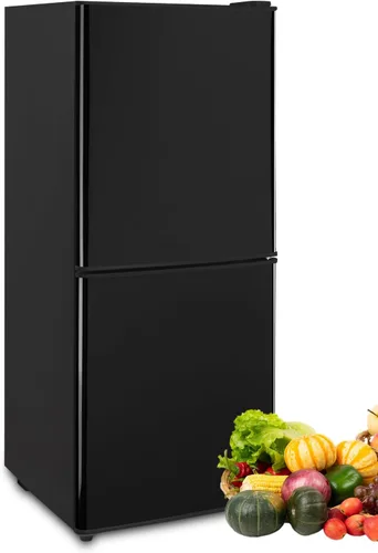 Miniatura 10 de KRIB BLING Refrigerador de 3.5 pies cúbicos con congelador, refrigerador de 2 puertas con control de termostato ajustable, refrigerador para cocina