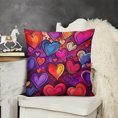 Miniatura 13 de Funda de almohada decorativa abstracta con textura de mármol naranja, rosa y verde, suave, doble cara, 12 x 12 pulgadas, con textura de mármol