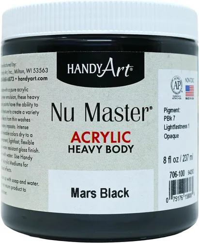 Miniatura 22 de Handy Art Nu Master - Pintura acrílica de cuerpo pesado, 8 onzas, carmesí Alizarin