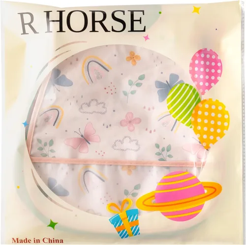 Miniatura 6 de R HORSE Juego de 5 baberos para bebés con bolsillo para atrapar migas y botón a presión, baberos impermeables para bebés de 6 a 24 meses Floral rosa