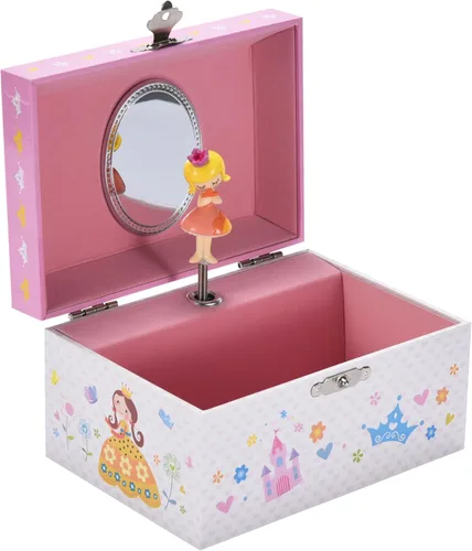 Jewelkeeper Joyero para niñas Joyero para niñas Joyero para niñas de 6 a 8 años Joyero musical de princesa rubia, The Beautiful Dreamer Tune y