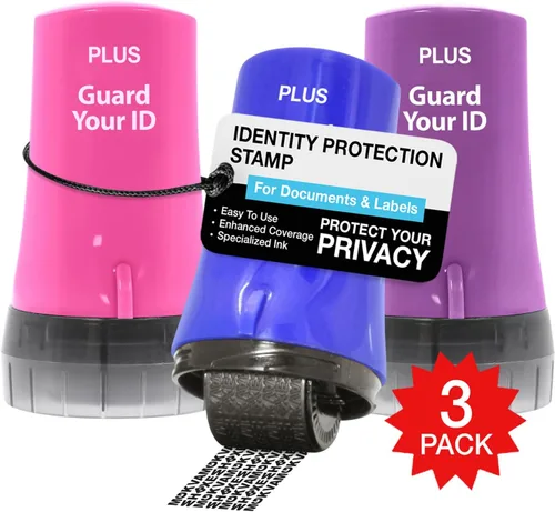 Miniatura 22 de Guard Your ID Advanced Roller 2.0 - Sello de seguridad para prevención de robo de identidad, color azul
