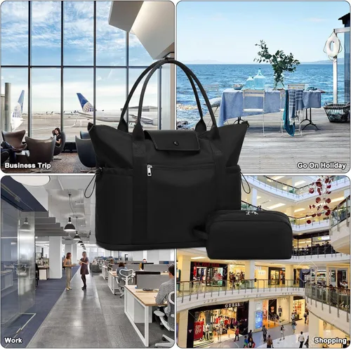 Miniatura 6 de CAMTOP- Bolso de viaje para mujer, de lona, para equipaje de mano